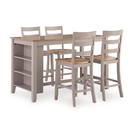 Gesthaven 5 Piece Rectangular Counter Dining Set