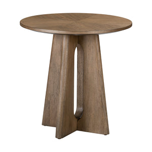 Hendrix Natural Round End Table QK1107462