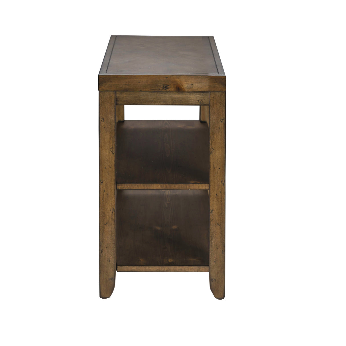 Back view of Mitchell Nutmeg Chairside Table