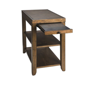 Detail view of Mitchell Nutmeg Chairside Table