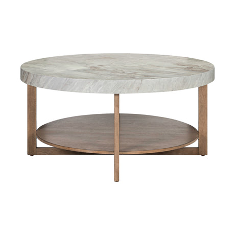 Danby Alabaster Round Coffee Table QK1107472