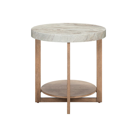 Danby Alabaster Round End Table QK1107473