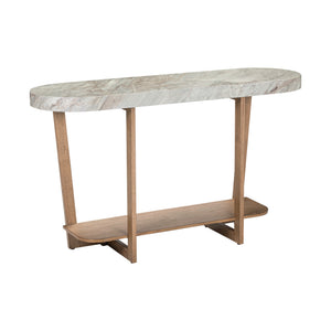 Front right view of Danby Alabaster Sofa Table