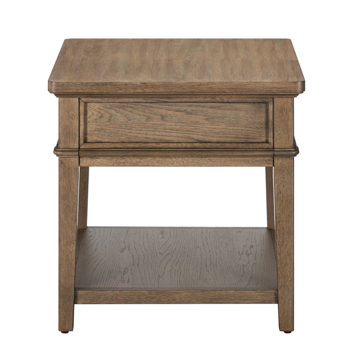 Back view of Artisan Home Sienna Stone 1 Drawer End Table