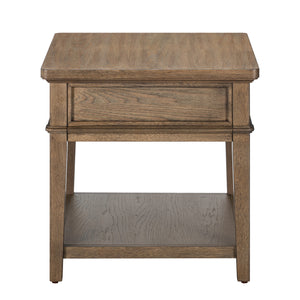 Back view of Artisan Home Sienna Stone 1 Drawer End Table