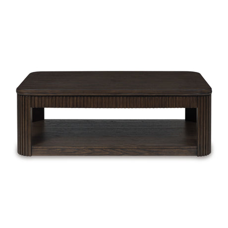 Carlibrie Warm Brown Lift Top Coffee Table QK1107482