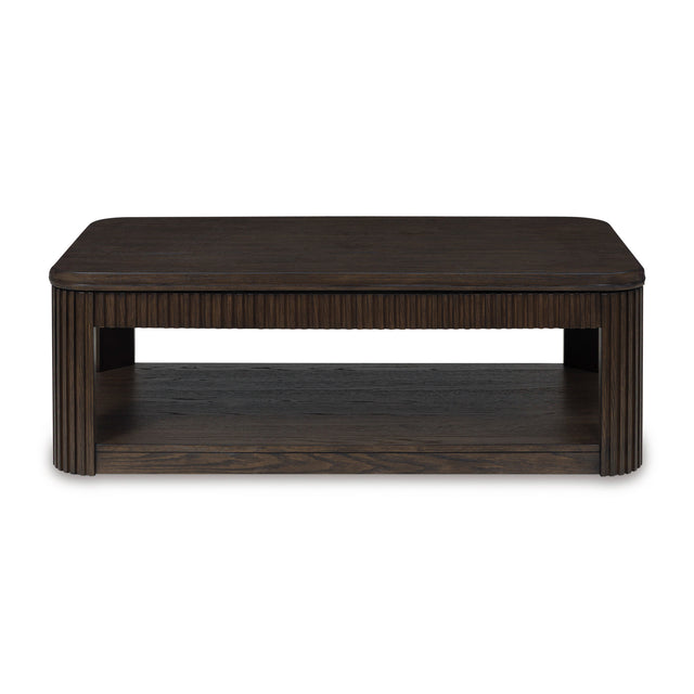 Carlibrie Warm Brown Lift Top Coffee Table QK1107482