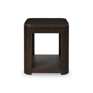 Carlibrie Warm Brown Rectangular End Table QK1107483