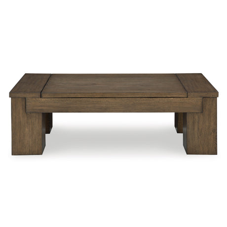 Rosswain Warm Brown Lift Top Coffee Table QK1107485