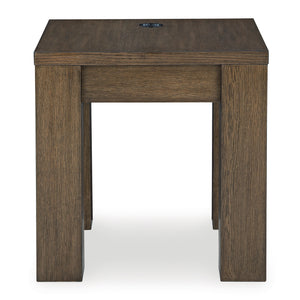 Rosswain Warm Brown Square End Table QK1107486