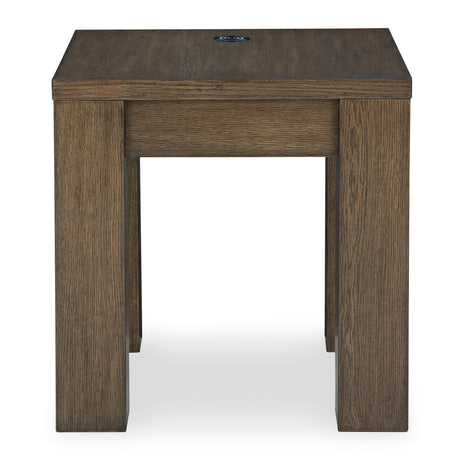 Rosswain Warm Brown Square End Table QK1107486