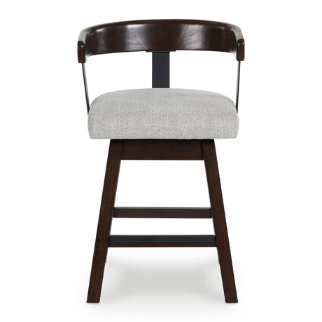 Haddigan Dark Brown Swivel Counter Stool QK1107505