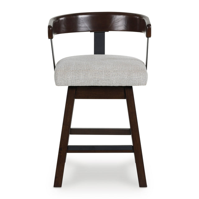 Haddigan Dark Brown Swivel Counter Stool QK1107505