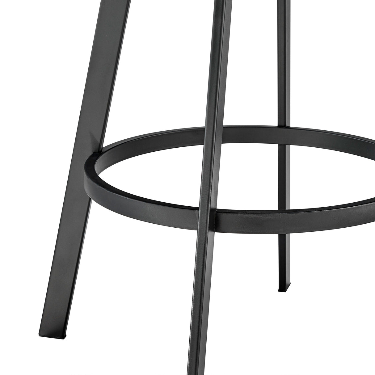 Bottom view of Chelsea Vintage Gray Swivel Counter Stool