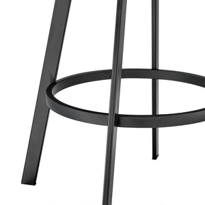 Bottom view of Chelsea Vintage Gray Swivel Bar Stool