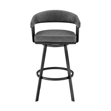 Chelsea Vintage Gray Swivel Bar Stool QK1107869