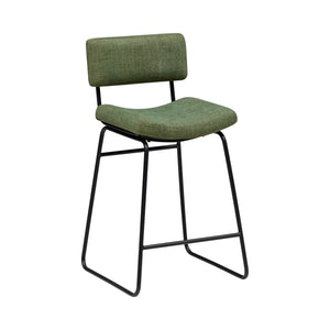 Front right view of Malory Avocado Counter Stool