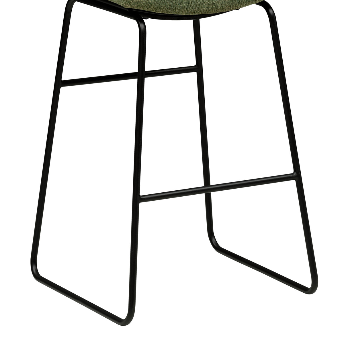 Bottom view of Malory Avocado Bar Stool