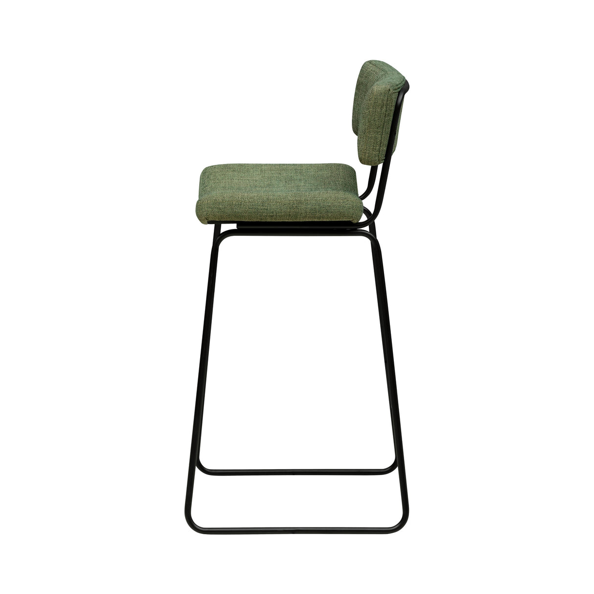 Side view of Malory Avocado Bar Stool