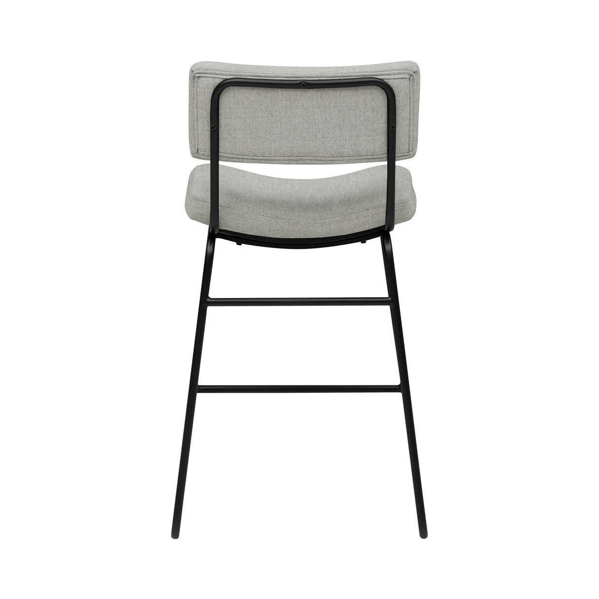 Back view of Malory Frosted Flint Counter Stool