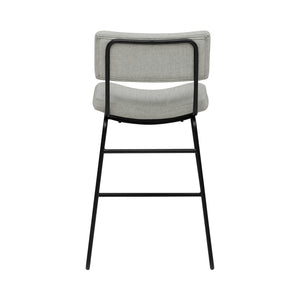 Back view of Malory Frosted Flint Counter Stool
