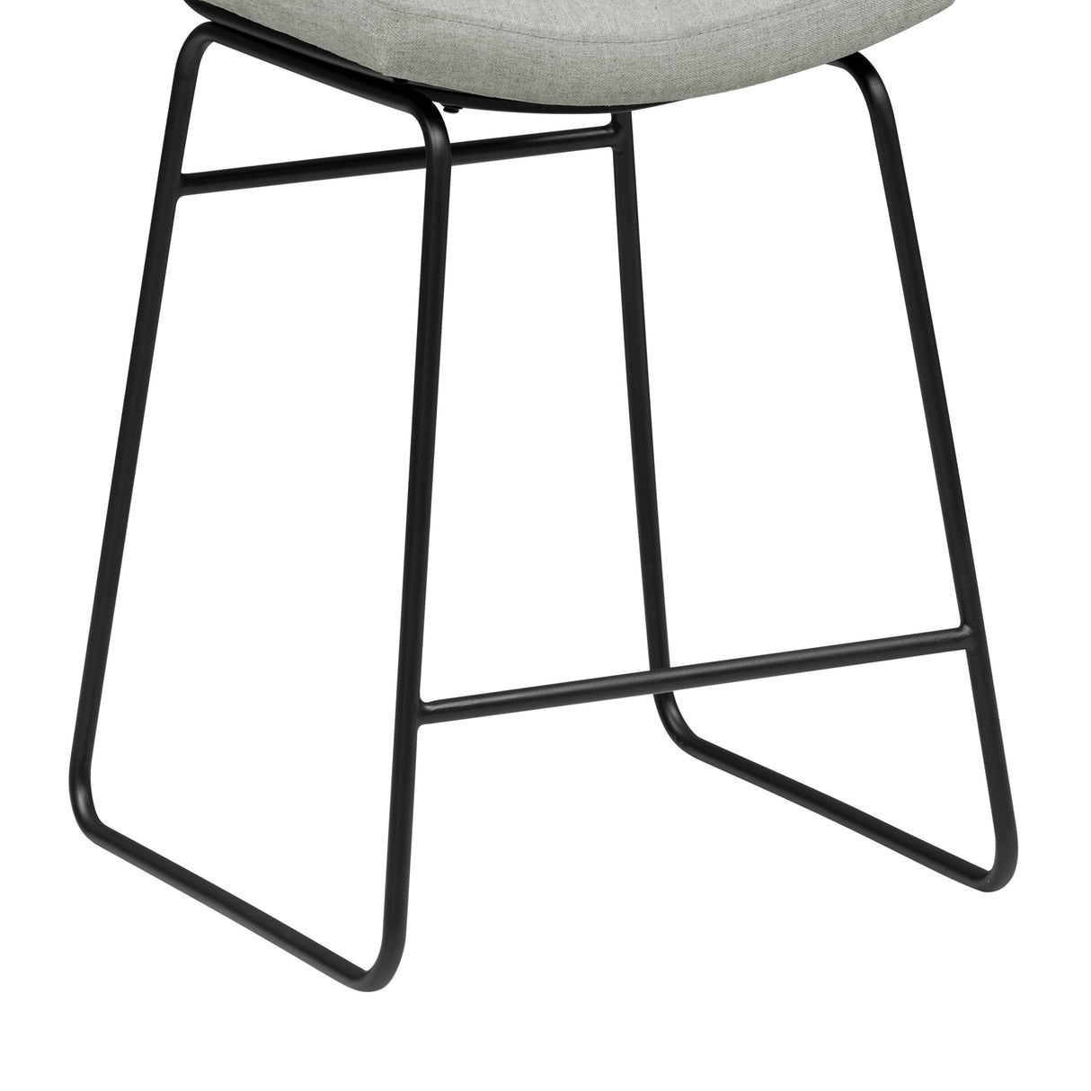 Bottom view of Malory Frosted Flint Counter Stool