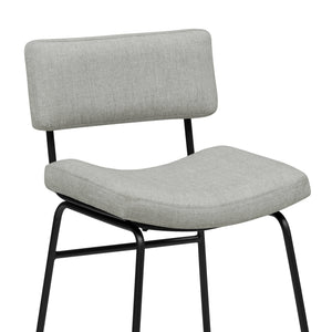 Detail view of Malory Frosted Flint Counter Stool