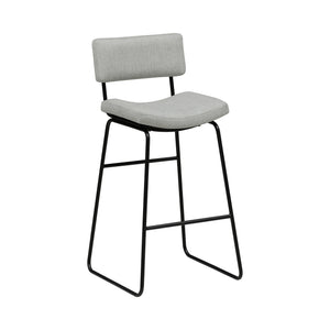 Front right view of Malory Frosted Flint Bar Stool