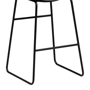 Bottom view of Malory Frosted Flint Bar Stool