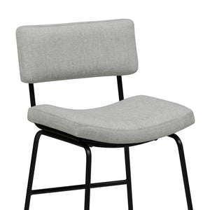 Detail view of Malory Frosted Flint Bar Stool