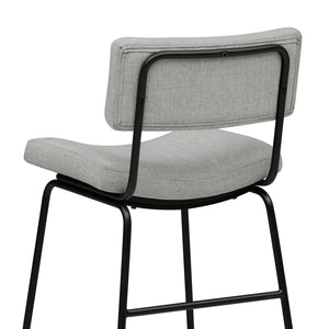 Top view of Malory Frosted Flint Bar Stool