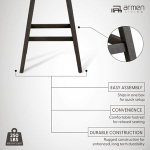 Detail view 3 of Branson Gray Swivel Counter Stool