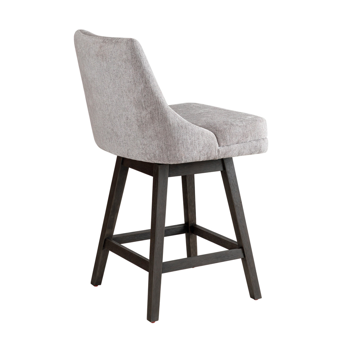 Right side view of Branson Gray Swivel Counter Stool