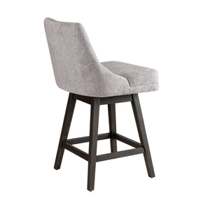 Right side view of Branson Gray Swivel Counter Stool