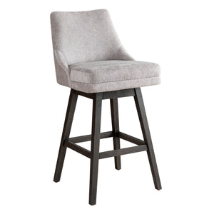 Front right view of Branson Gray Swivel Bar Stool