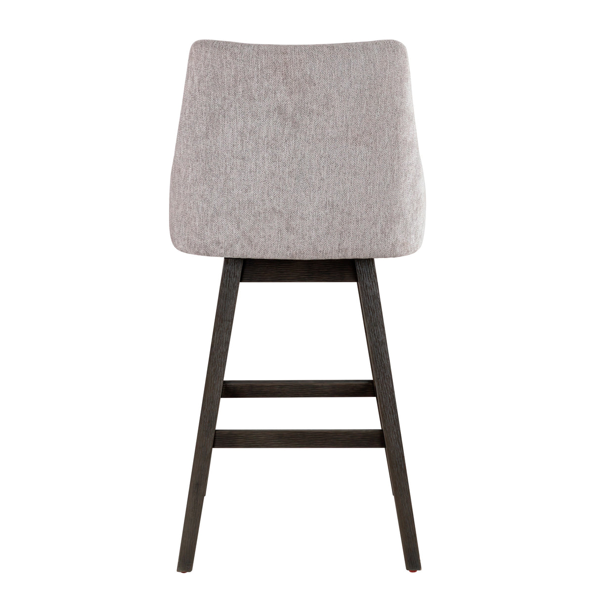 Back view of Branson Gray Swivel Bar Stool