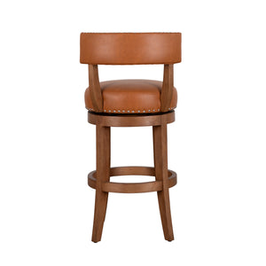 Back view of Mystic Toffee Swivel Counter Stool
