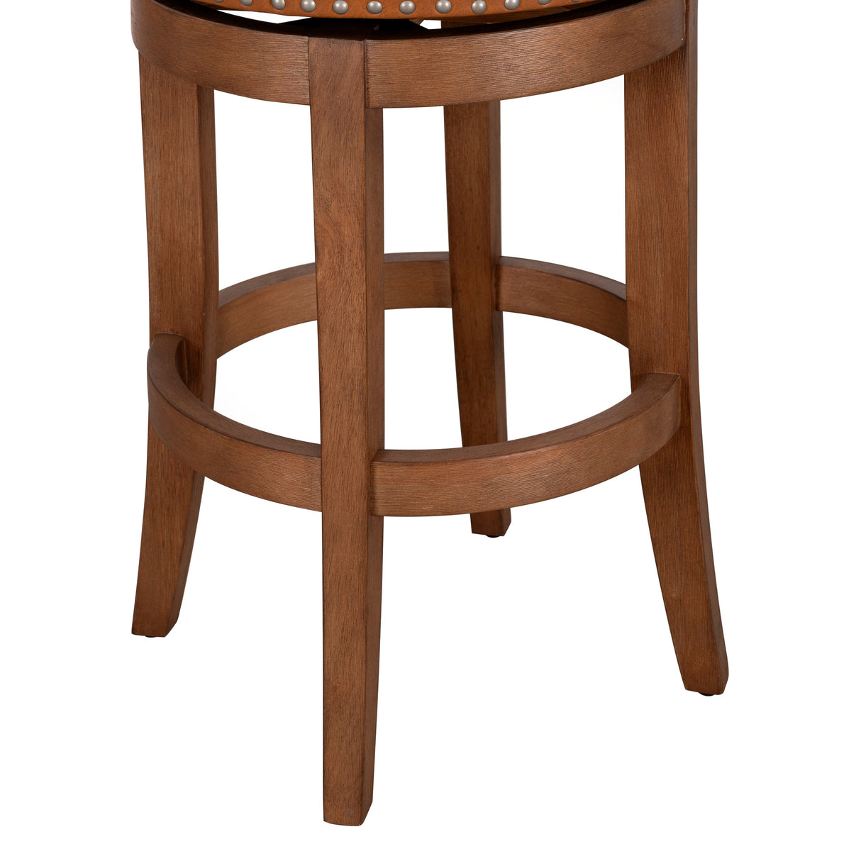 Bottom view of Mystic Toffee Swivel Bar Stool