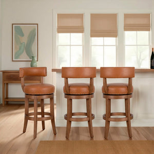Room setting 2 featuring Mystic Toffee Swivel Bar Stool