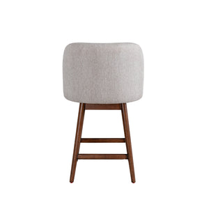 Back view of Sadie Taupe Swivel Counter Stool