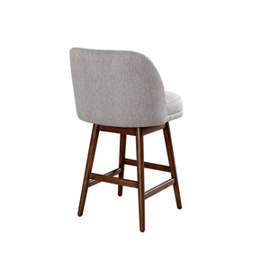 Right side view of Sadie Taupe Swivel Counter Stool