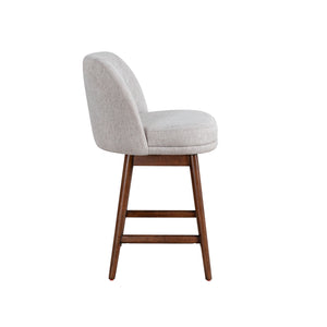 Side view of Sadie Taupe Swivel Counter Stool
