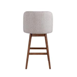 Back view of Sadie Taupe Swivel Bar Stool