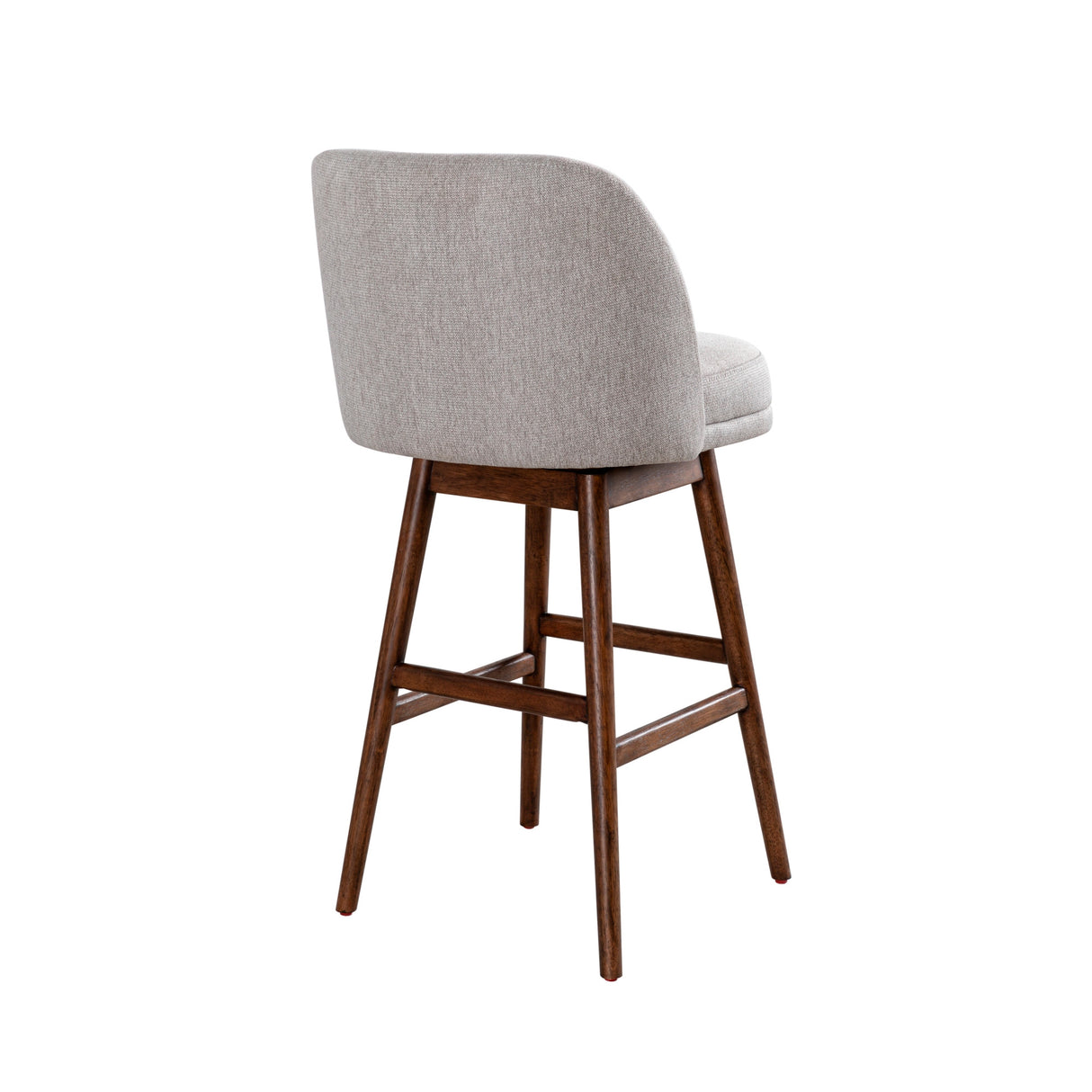 Right side view of Sadie Taupe Swivel Bar Stool