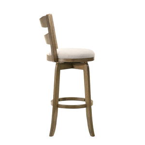 Side view of Blair Wheat Swivel Counter Stool