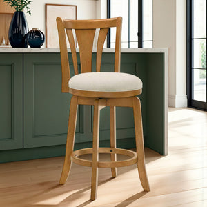A room setting featuring Elle Dune Swivel Counter Stool