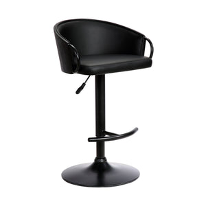 Front right view of Montego Black Adjustable Bar Stool