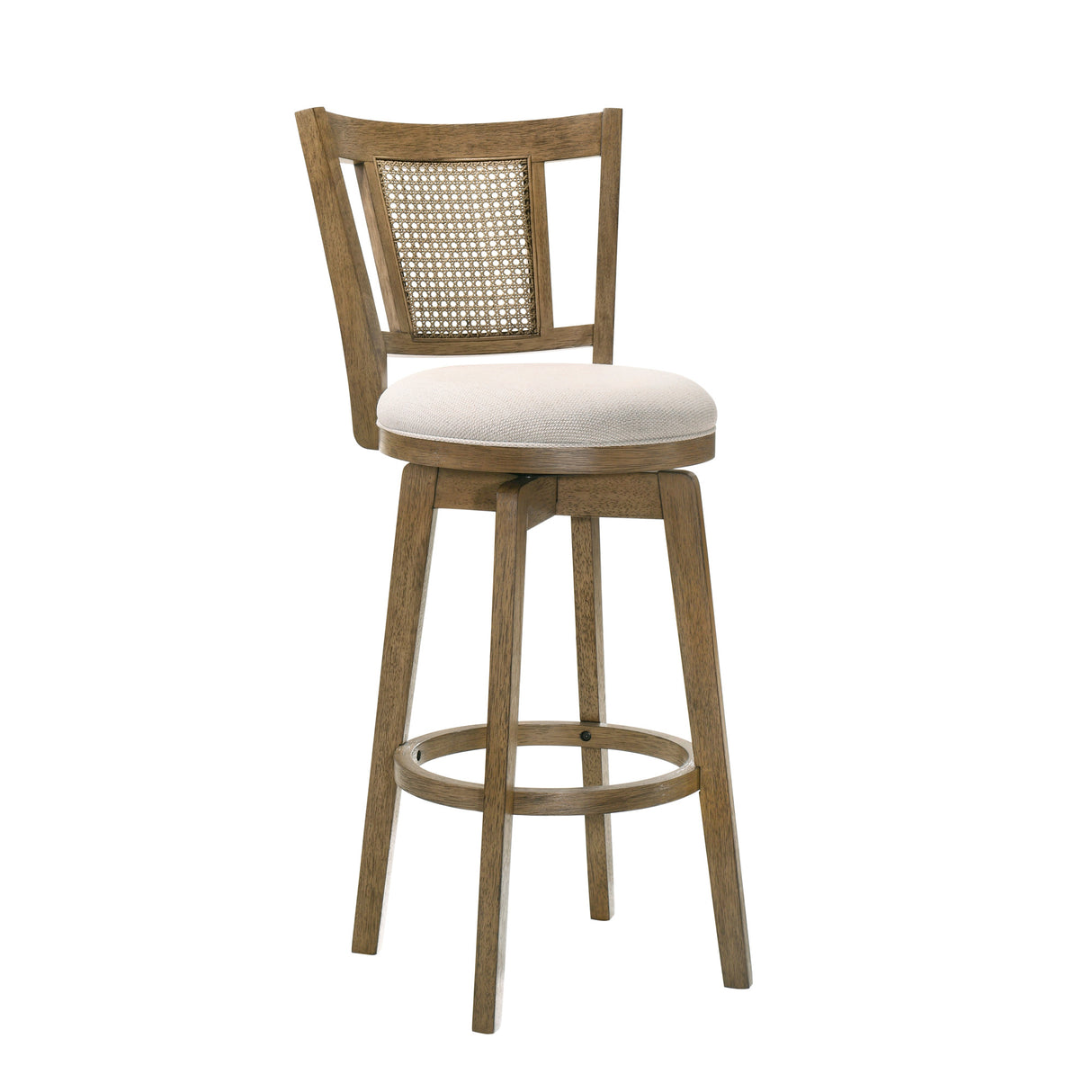 Front right view of Isla Wheat Swivel Counter Stool