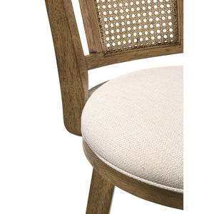 Detail view of Isla Wheat Swivel Counter Stool