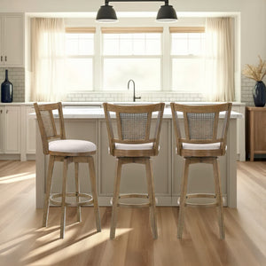 Room setting 2 featuring Isla Wheat Swivel Counter Stool
